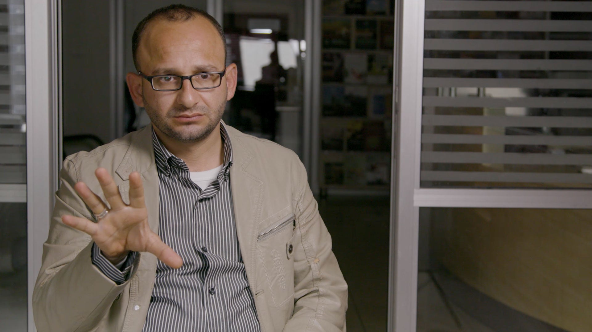 Journalist Sami al-Sai speaks to Human Rights Watch in 2018 about his detention by the Palestinan Authority the year before.