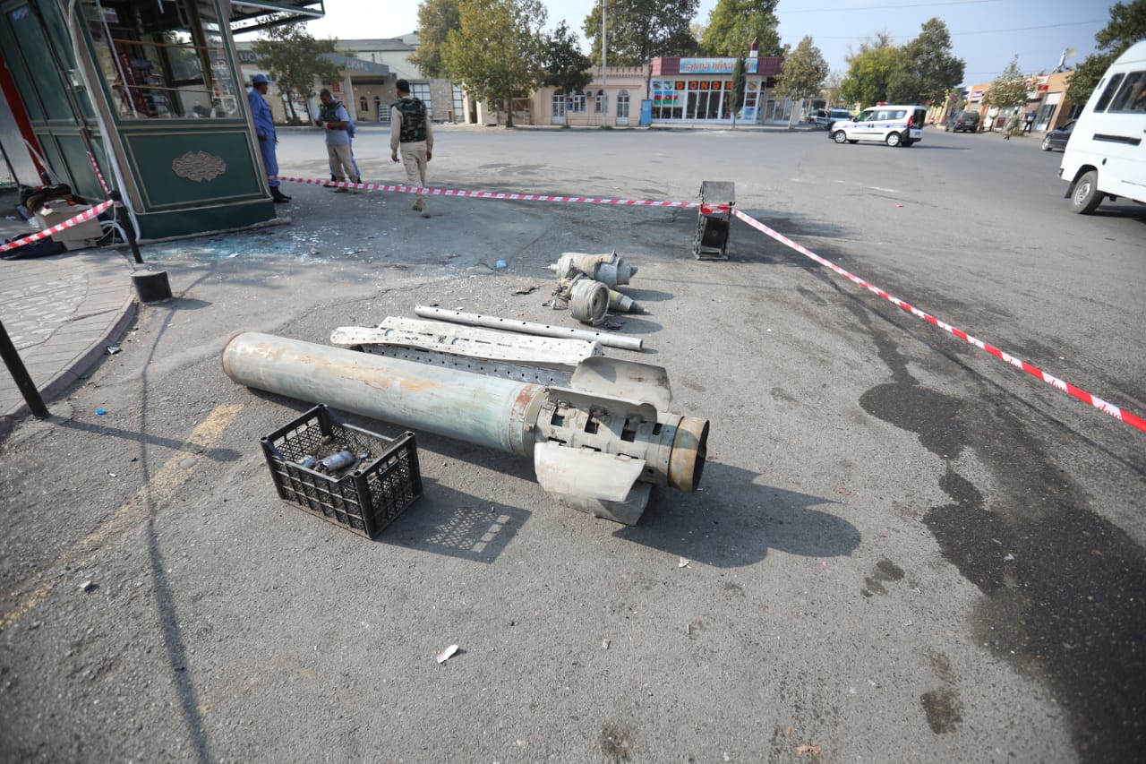 Remnants of Smerch rockets