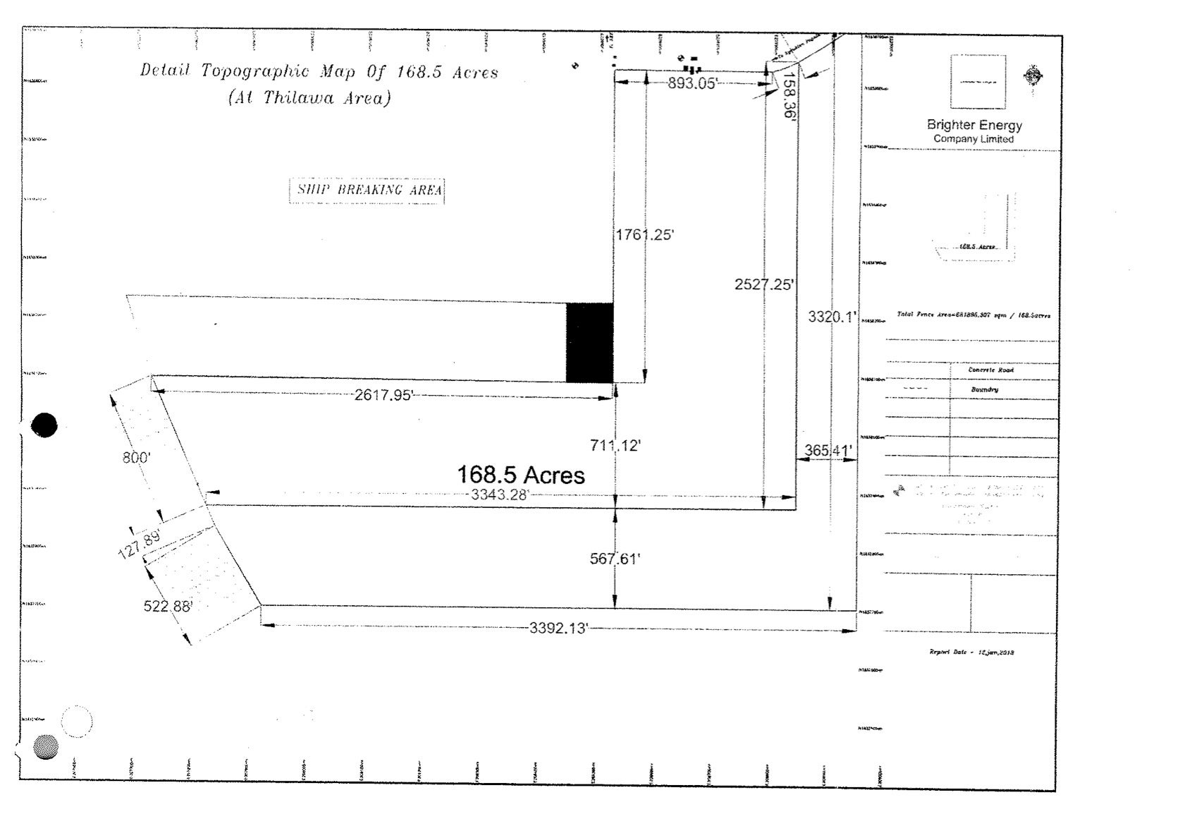 Map of fuel terminal location.