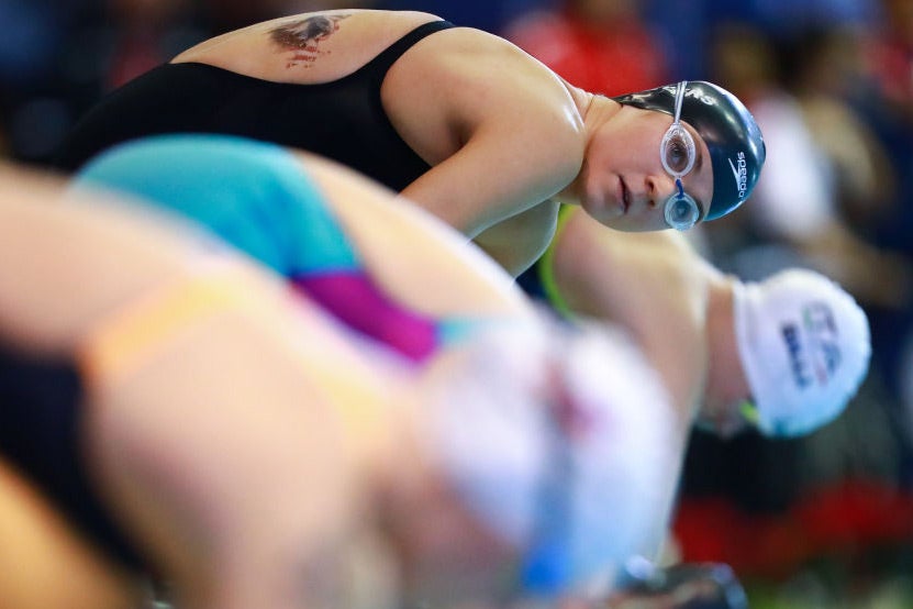 Rebecca Meyers competes in the Women's 400 m Freestyle S13 during day 4 of the Para Swimming World Championship in Mexico City, Mexico on November 5, 2017.