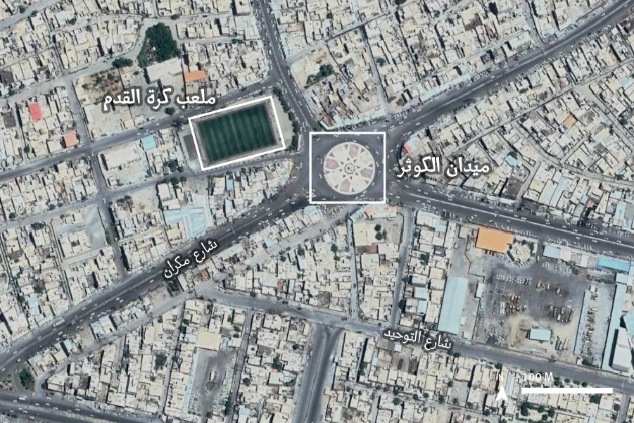 Map of Zahedan (Arabic)