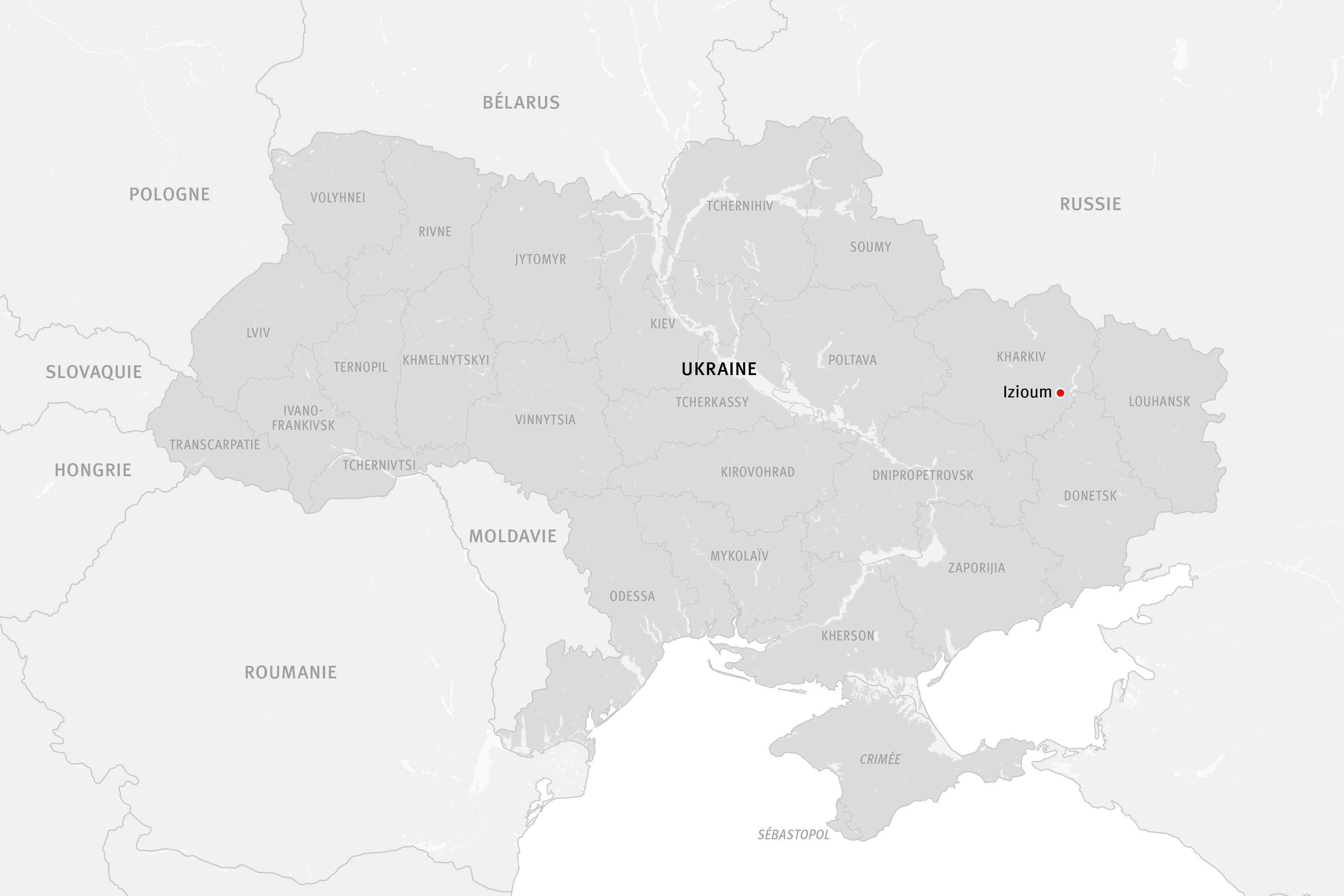 Map of Ukraine 