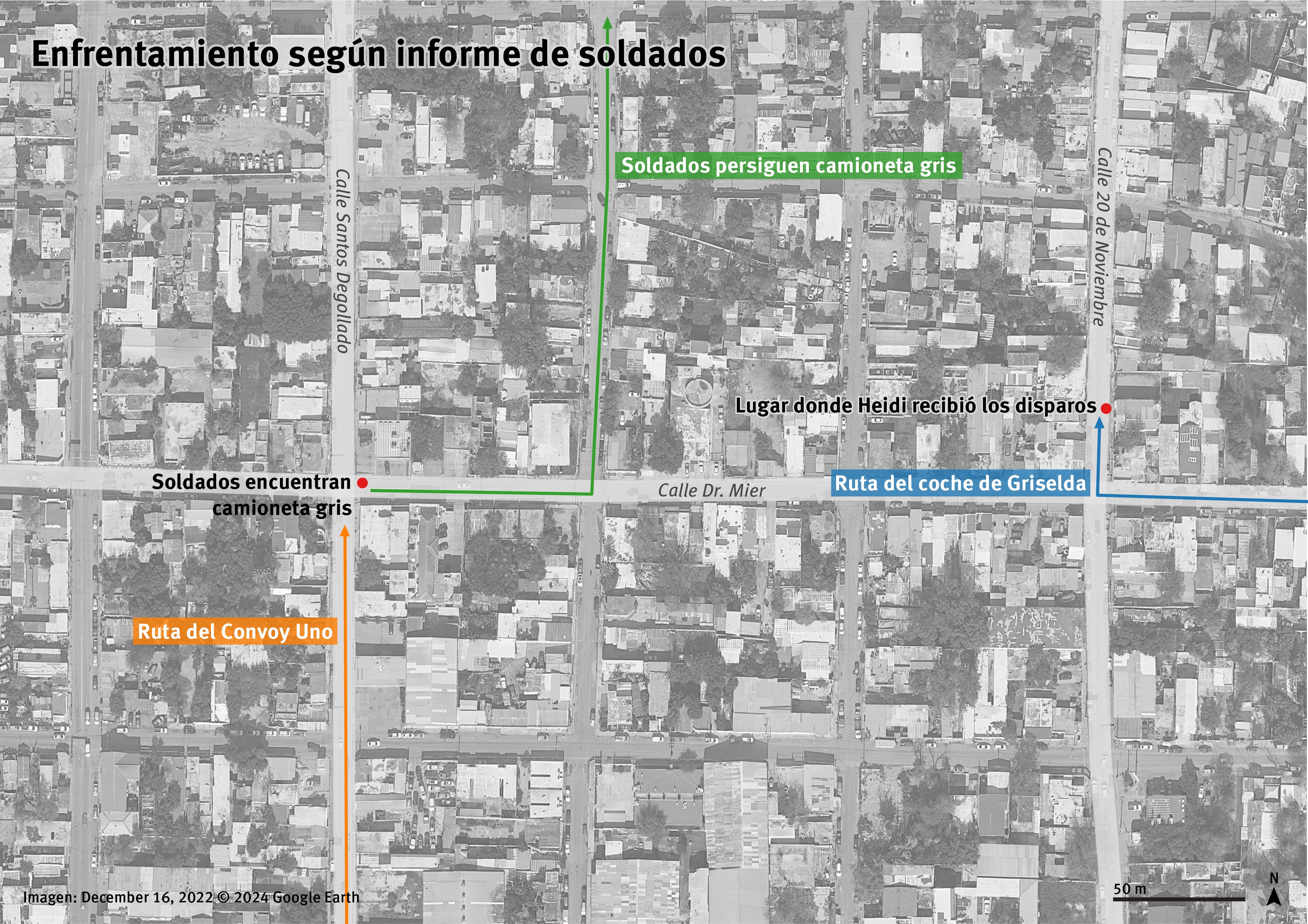 Annotated satellite image