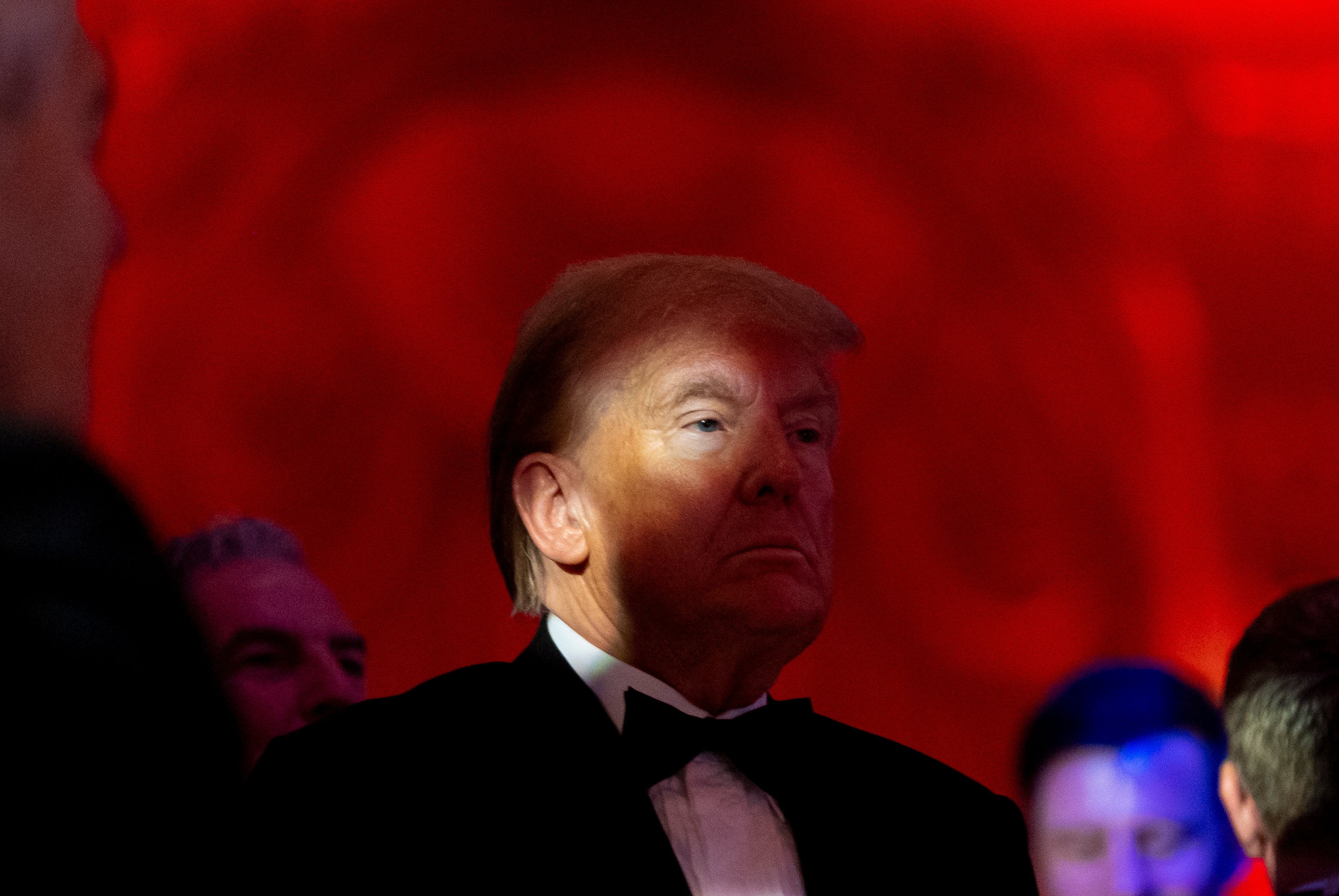 President-elect Donald Trump arrives at an America First Policy Institute gala at his Mar-a-Lago estate in Palm Beach, Florida, November 14, 2024.