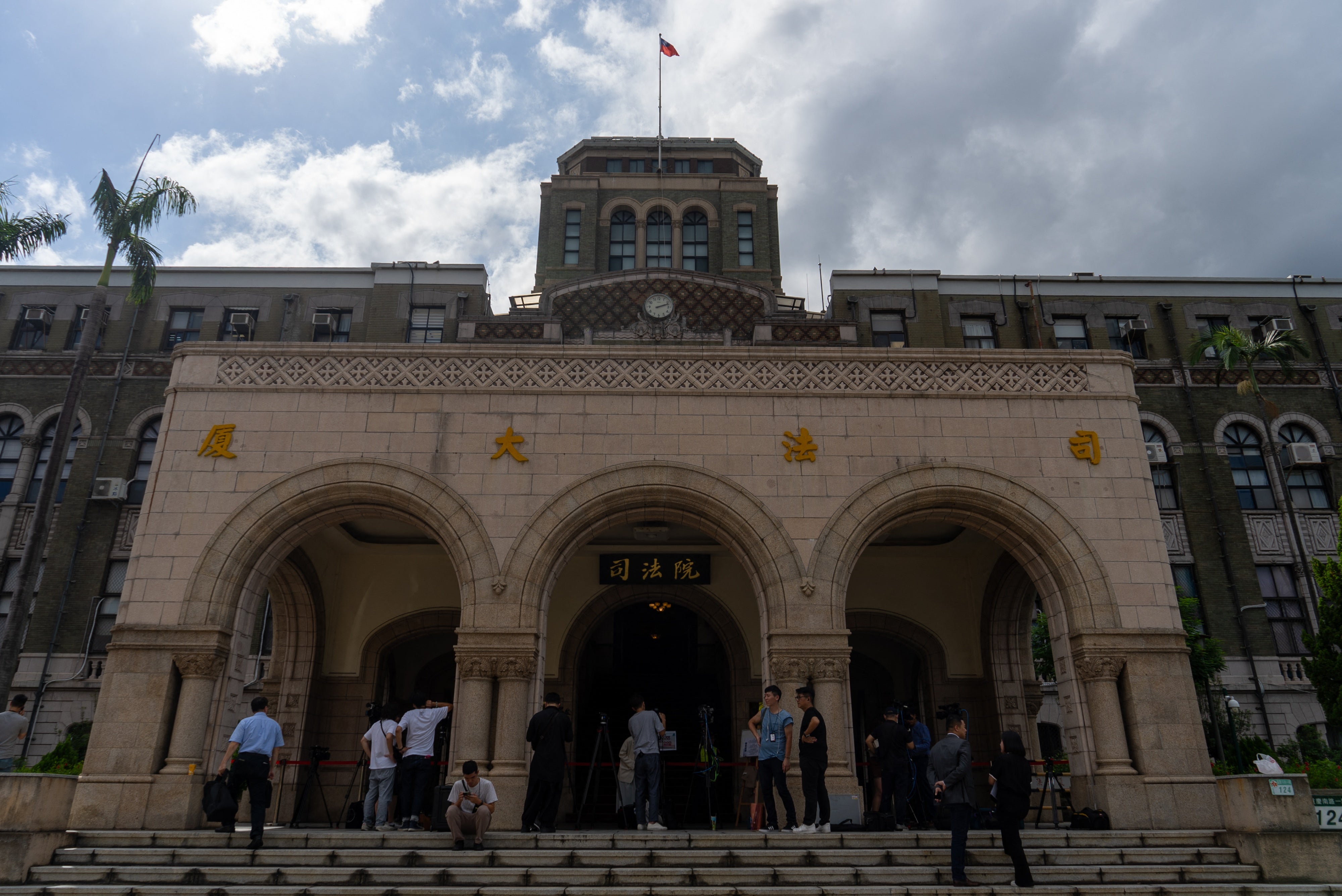 Taiwan's Constitutional Court is seen at the Judicial Yuan in Taipei on September 20, 2024.