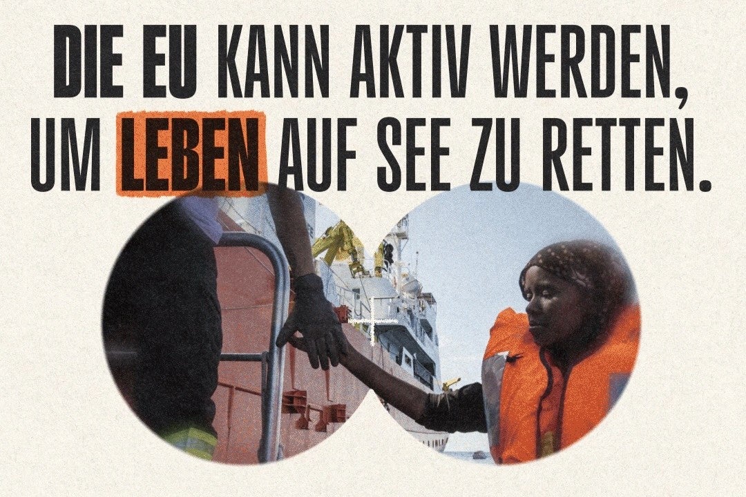 Campaign promo graphic in German