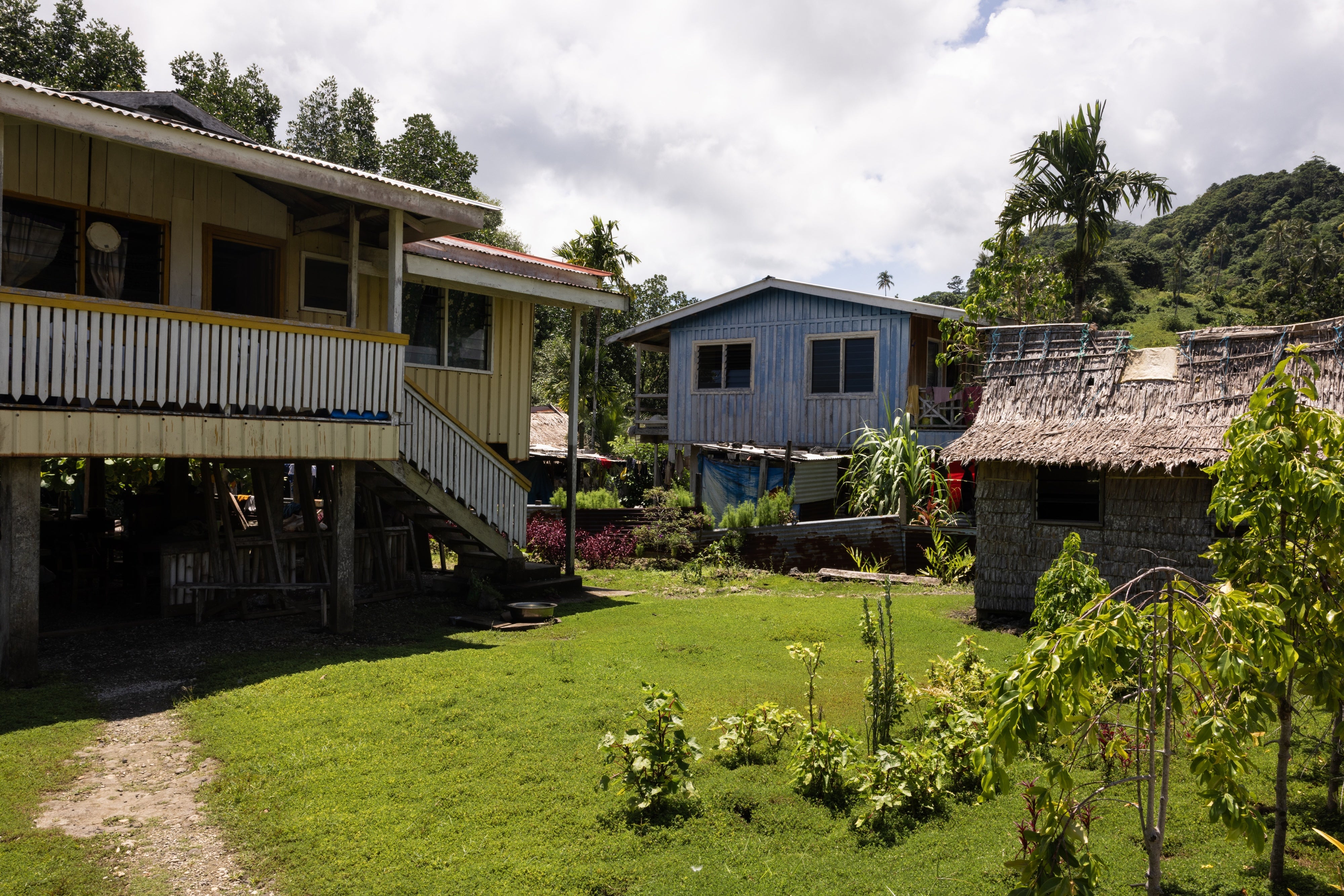 Mainland homes are larger than homes on their former tiny island.