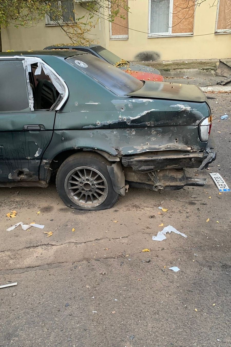 Photo of a damaged car