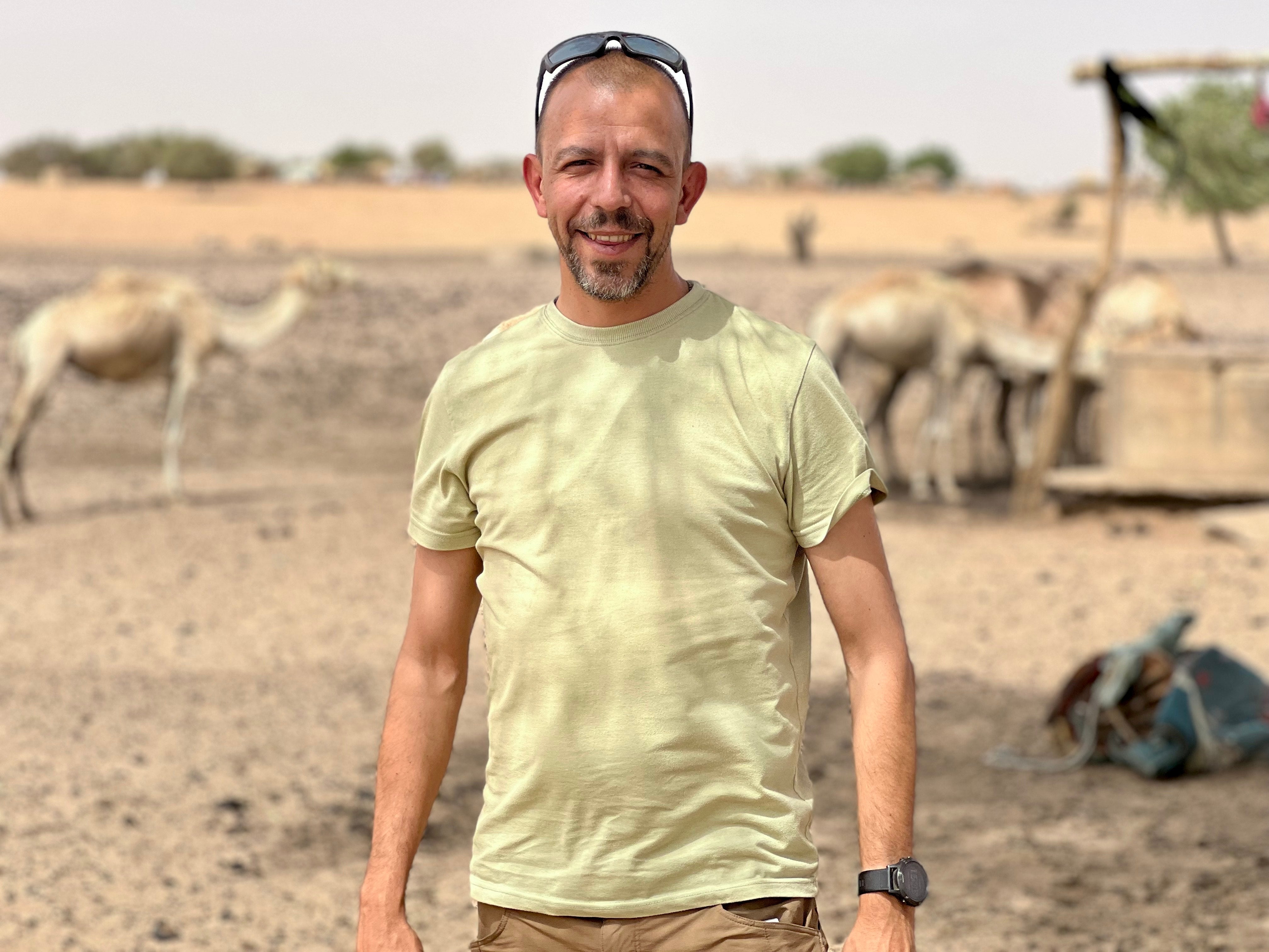 Joseph Figueira Martin in southern Mauritania in May 2022.