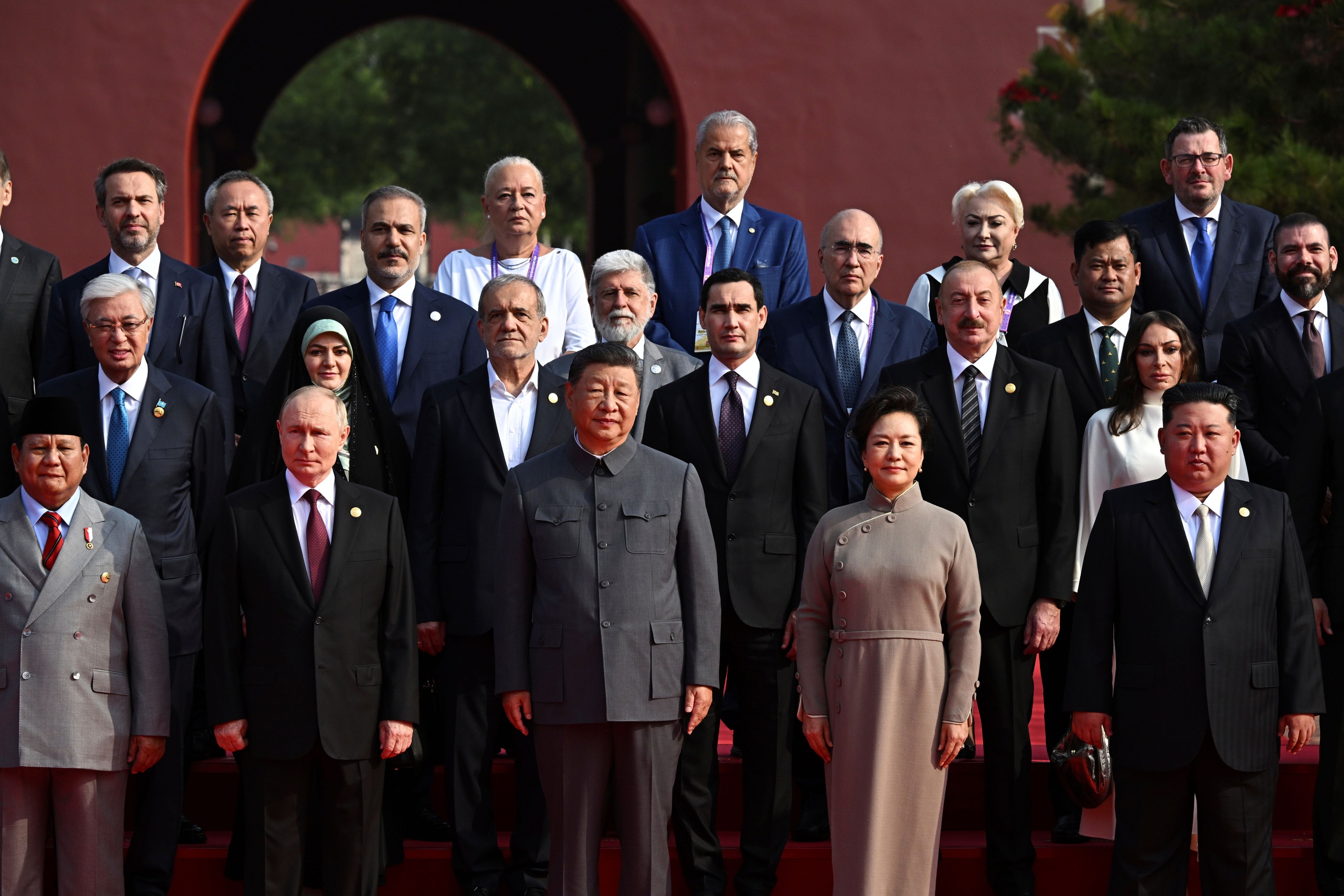 A group of leaders posing for a photo