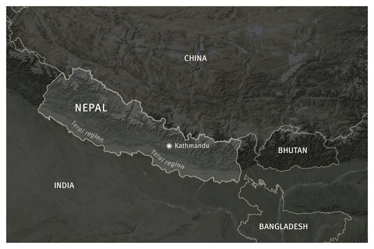 map of nepal