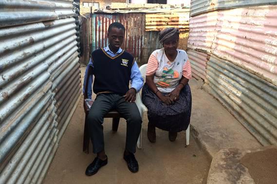 Sipho, 14, who has epilepsy and an intellectual disability