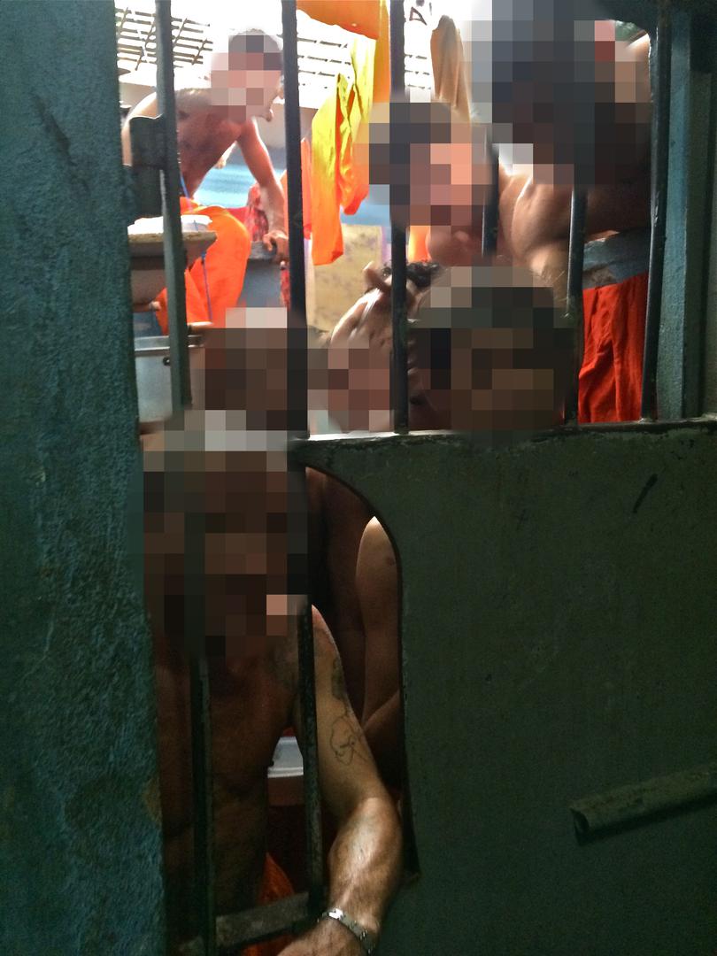 Inmates in the Pedrinhas prison complex, where both pretrial detainees and convicted prisoners are housed together.