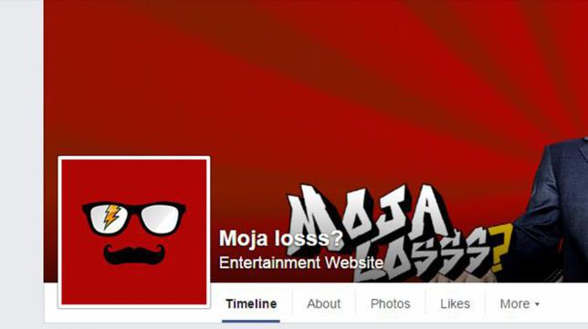 Screenshot of the "Moja Losss?" Facebook page.