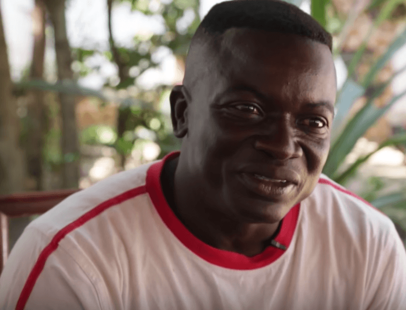 Simplice Lenguy, in M’Poko camp for internally displaced persons in 2015. Simplice is fighting for the rights of people with disabilities affected by the conflict in the Central African Republic. 