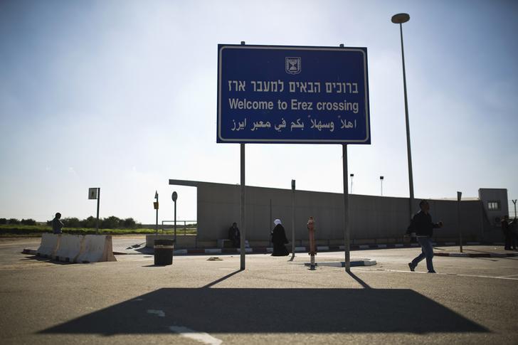 The Erez border crossing between Israel and northern Gaza Strip. 