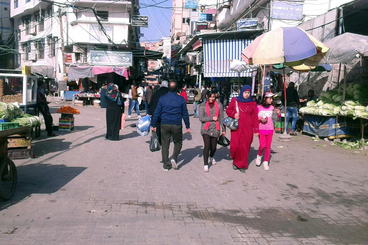 Palestine Square (Al-Saha), Gaza City. 