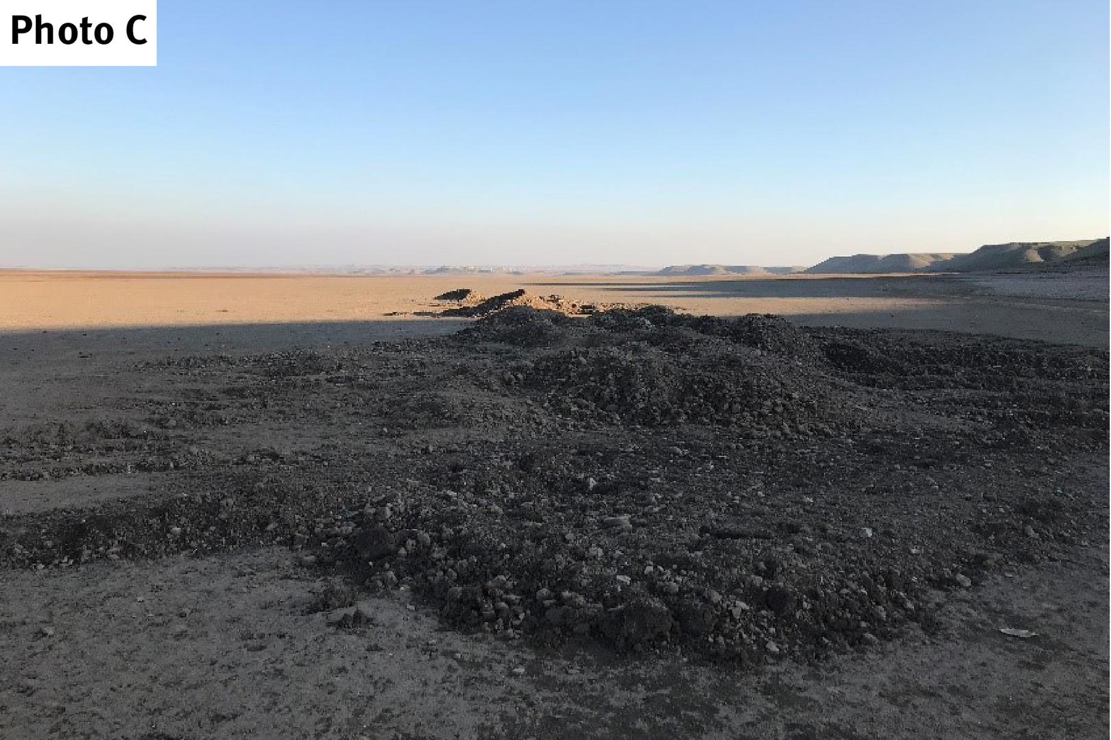 Mass grave site near Bardiya village visited by Human Rights Watch on January 30.   © 2018 Belkis Wille/Human Rights Watch