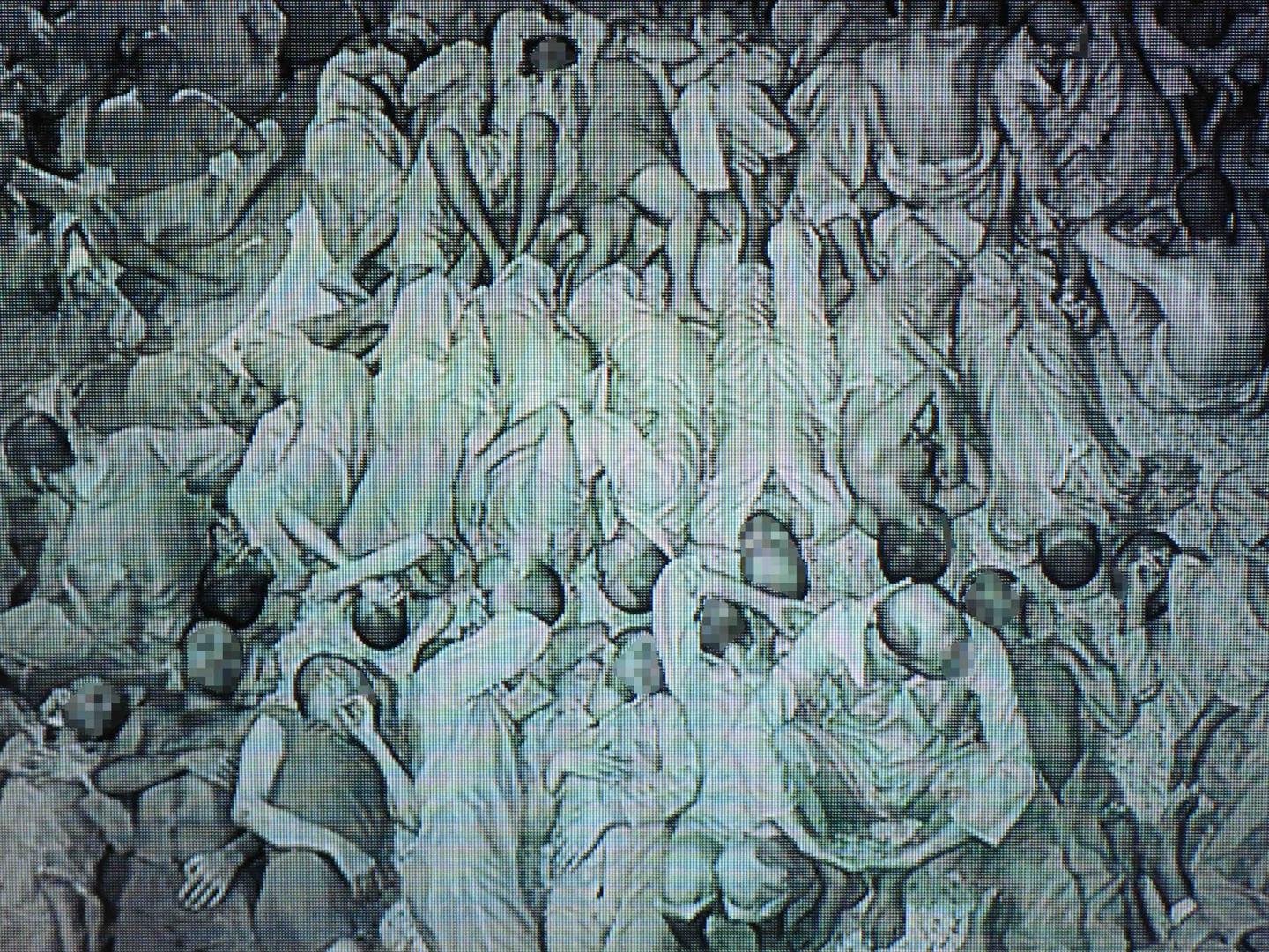 Detainees in what The Times of London describes as an informal detention center for Islamic State (ISIS) suspects in northeast Syria. 