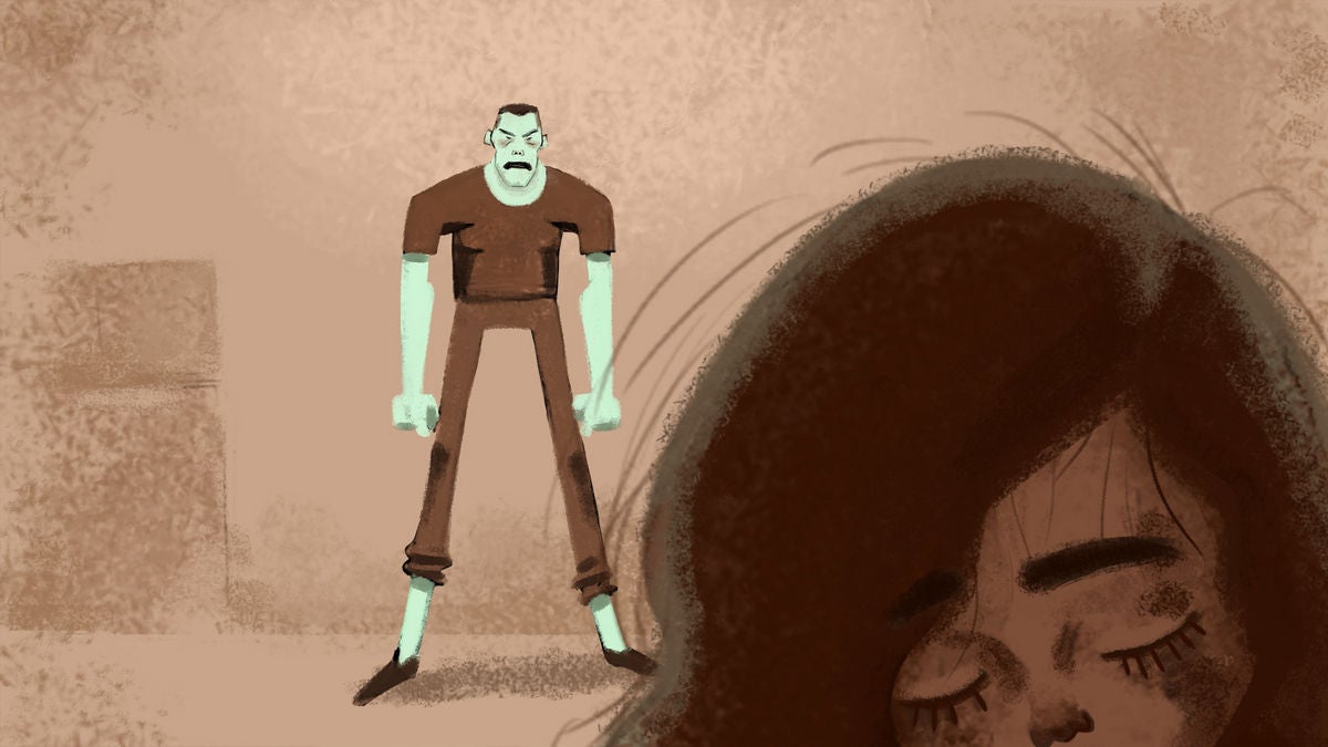 Cartoon about Domestic Violence by Tatiana Zelenskaya