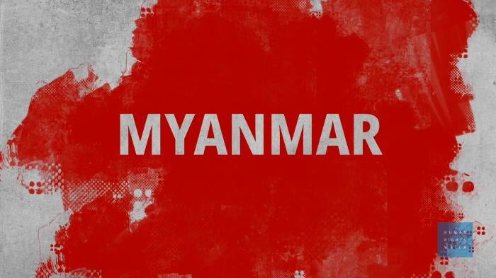 Map of Myanmar.