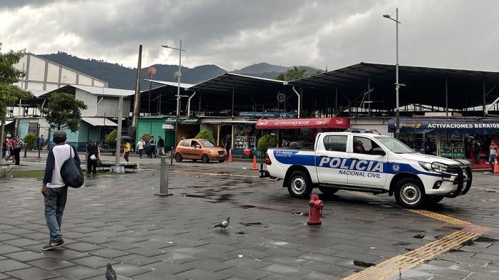 Police car in El Salvador