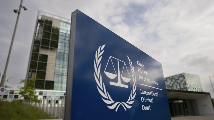 International Criminal Court in The Hague, Netherlands, April 30, 2024.