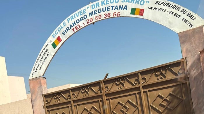 A shuttered school in Bamako, Mali, October 27, 2025. 