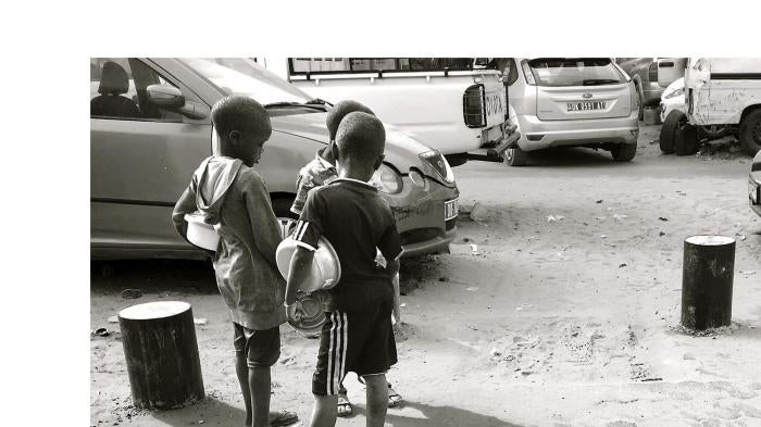Talibés begging in downtown Dakar, Senegal, May 11, 2017. 