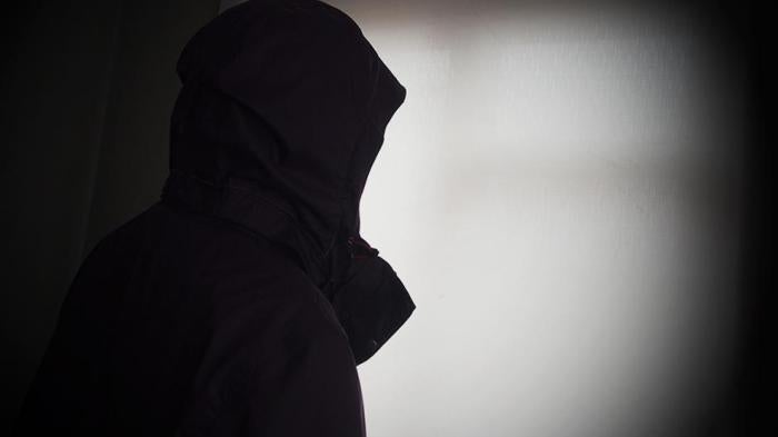 A victim of the purge telling his story in a safe house in central Russia in April 2017. 