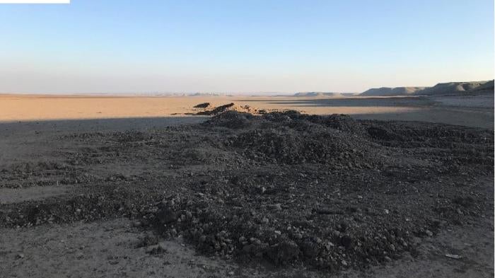 Mass grave site near Bardiya village visited by Human Rights Watch on January 30.   © 2018 Belkis Wille/Human Rights Watch