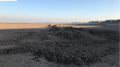 Mass grave site near Bardiya village visited by Human Rights Watch on January 30.   © 2018 Belkis Wille/Human Rights Watch