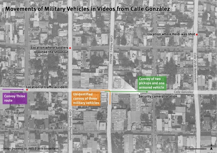 Annotated satellite image