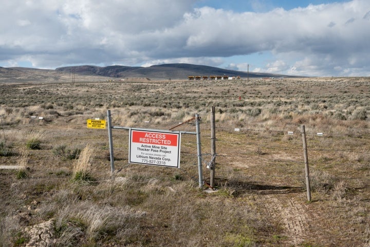 The fence encircling Thacker Pass 