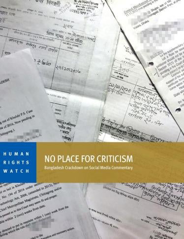 Cover of the Bangladesh report in English