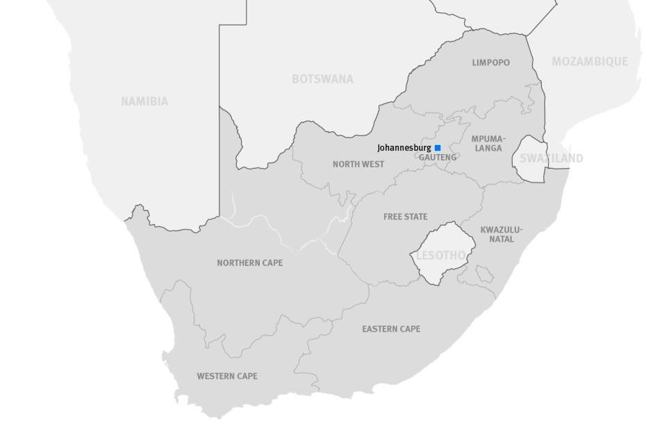 Map of South Africa
