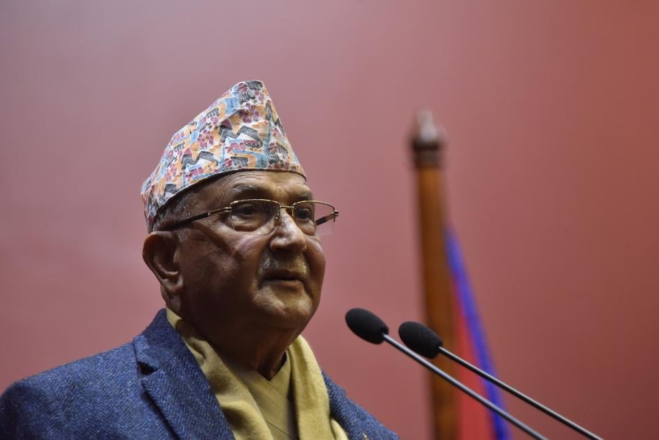 Prime Minister of Nepal KP Sharma Oli, January 10, 2021. 