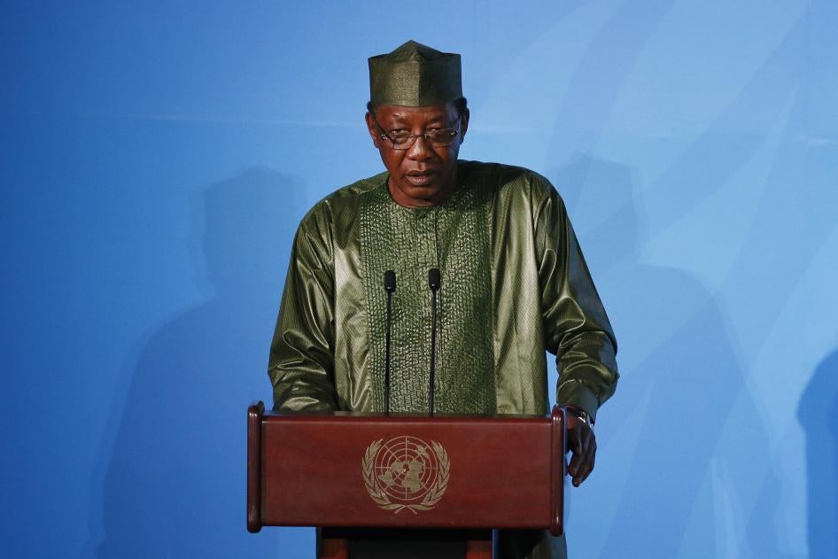 Recently deceased Chadian President Idriss Déby Itno seen here addressing the Climate Action Summit at the United Nations General Assembly, at UN headquarters on Monday, Sept. 23, 2019  