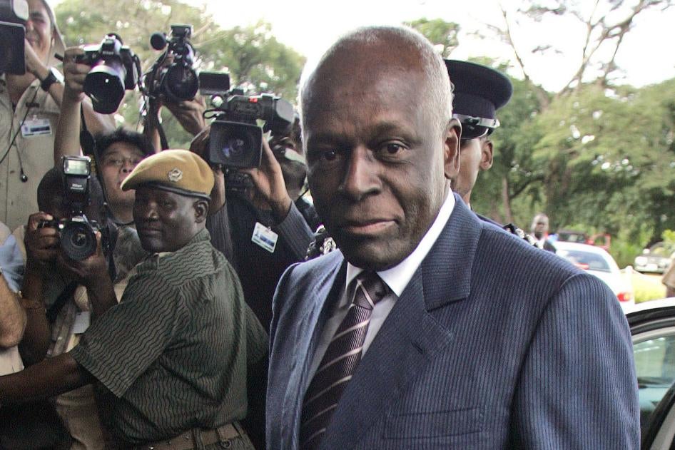 Angola President José Eduardo dos Santos