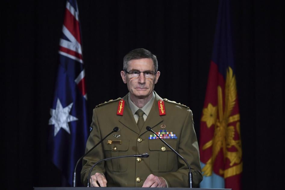 Chief of the Australian Defence Force, General Angus Campbell, delivers the findings from the Inspector-General of the Australian Defence Force Afghanistan Inquiry.