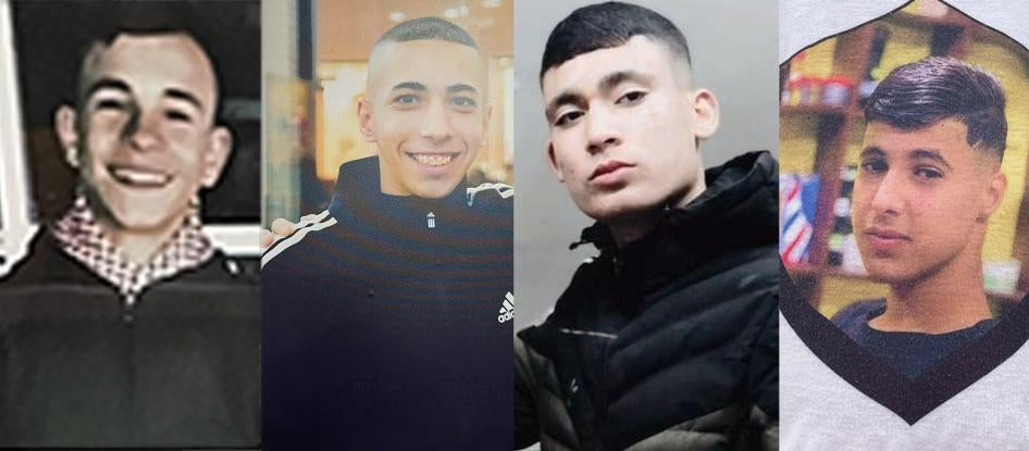     משמאל לימין: אדם עיאד, ודיע אבו רמוז, מחמוד א-סעדי ומוחמד א-סלים