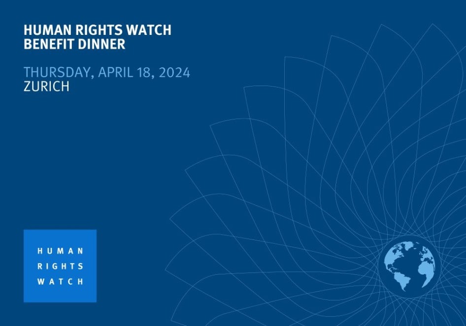 Invitation image to the Zurich Benefit Dinner 2024