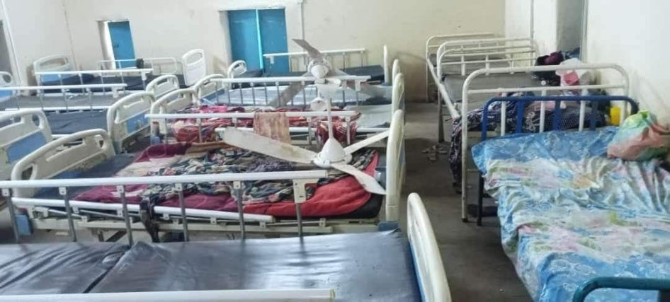 Damage to Babiker Nahar Pediatric Hospital in El Fasher, capital of North Darfur following an airstrike, May 11, 2024.