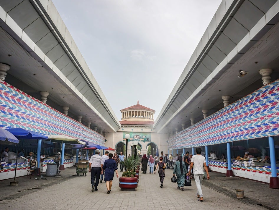 Chorsu Bazaar in Tashkent, Uzbekistan, July 26, 2023. 