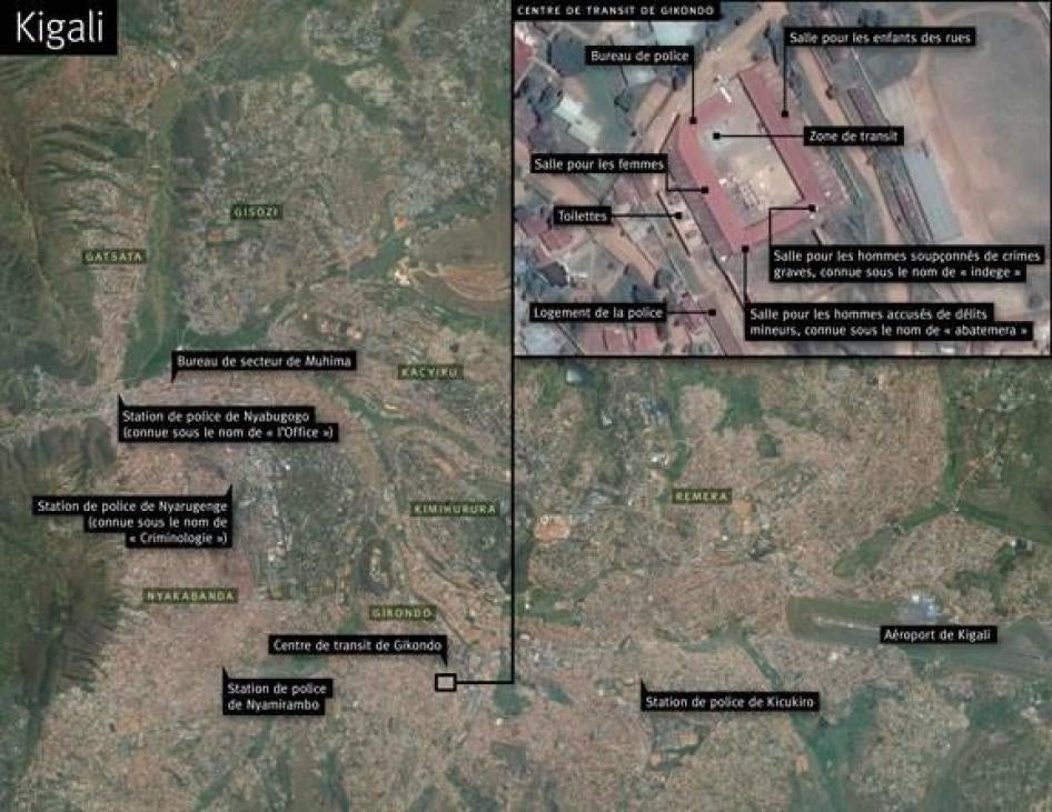 Satellite image of Gikondo Transit Center Kigali
