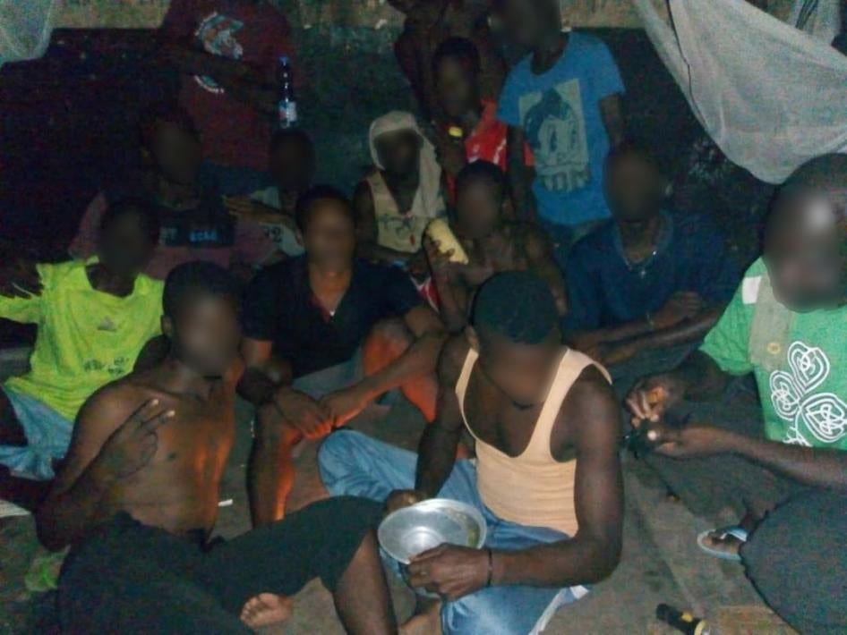 À l’intérieur de la prison de Mbandaka, dans l’ouest de la RD Congo, au début du mois d’avril 2020.