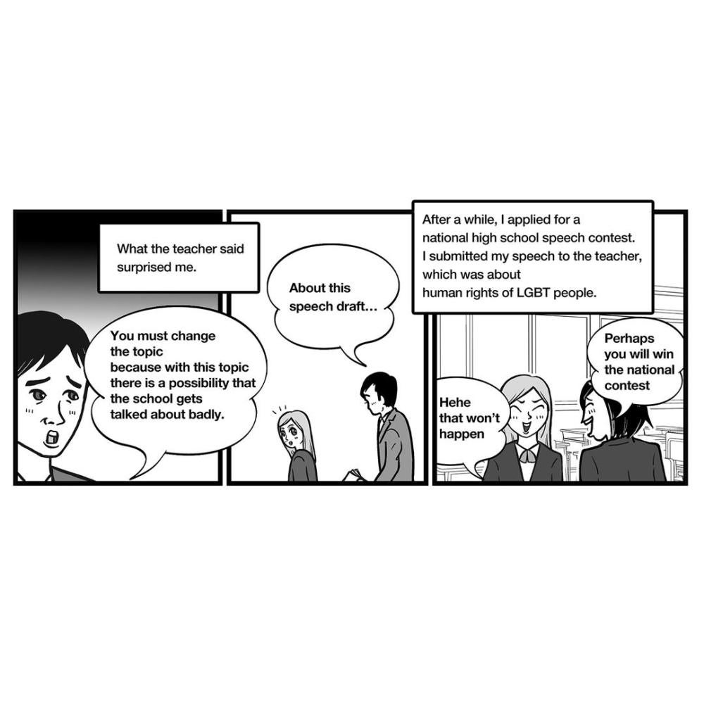 manga drawing by Taiji Utagawa 