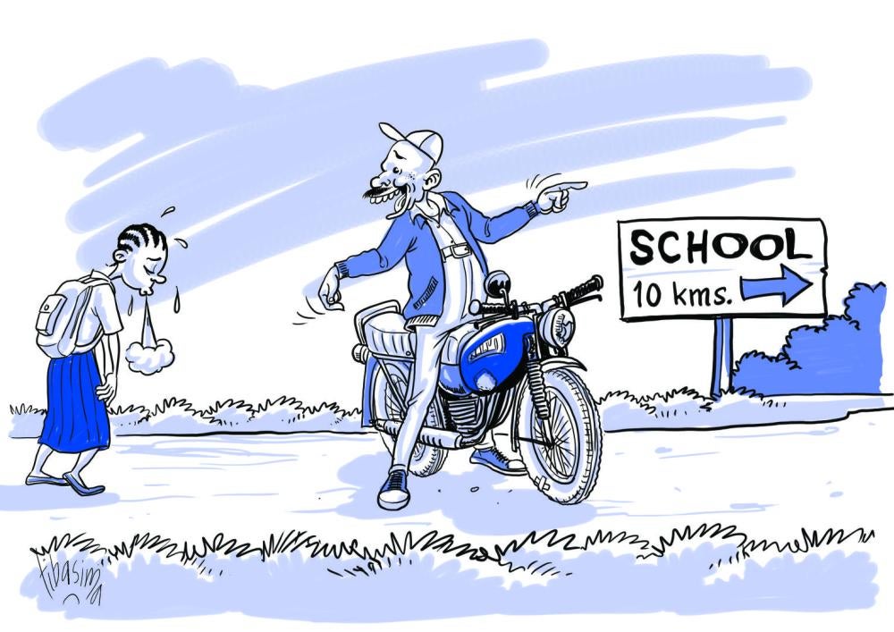 Cartoon for Tanzania Education Report 
