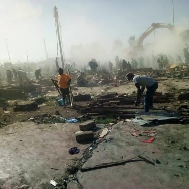 Alongside evicting residents in the Kariobangi North Sewerage settlement and surrounding areas, authorities used excavators to demolish homes, churches, shops, and schools, and destroyed personal belongings.