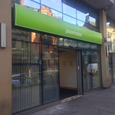 A branch of the UK employment social security agency where claimants seek assistance with their benefits, Newcastle, March 4, 2020.